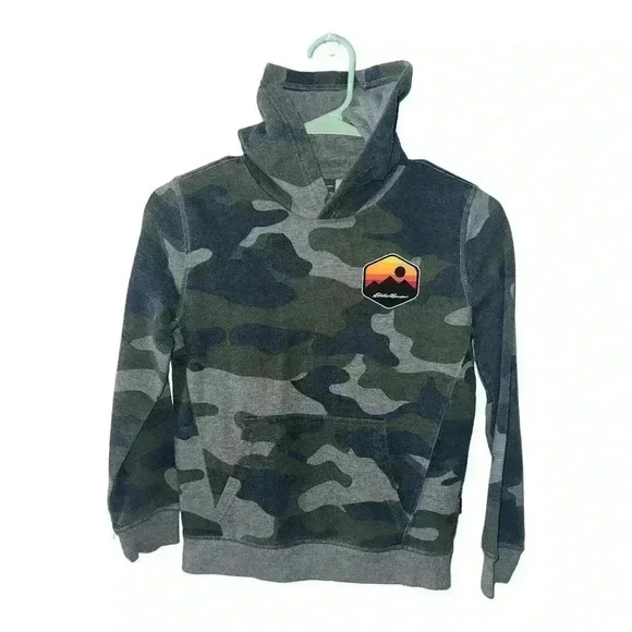 Eddie Bauer Boys Camouflage Hoodie, Size Small (7/8) - Picture 1 of 5